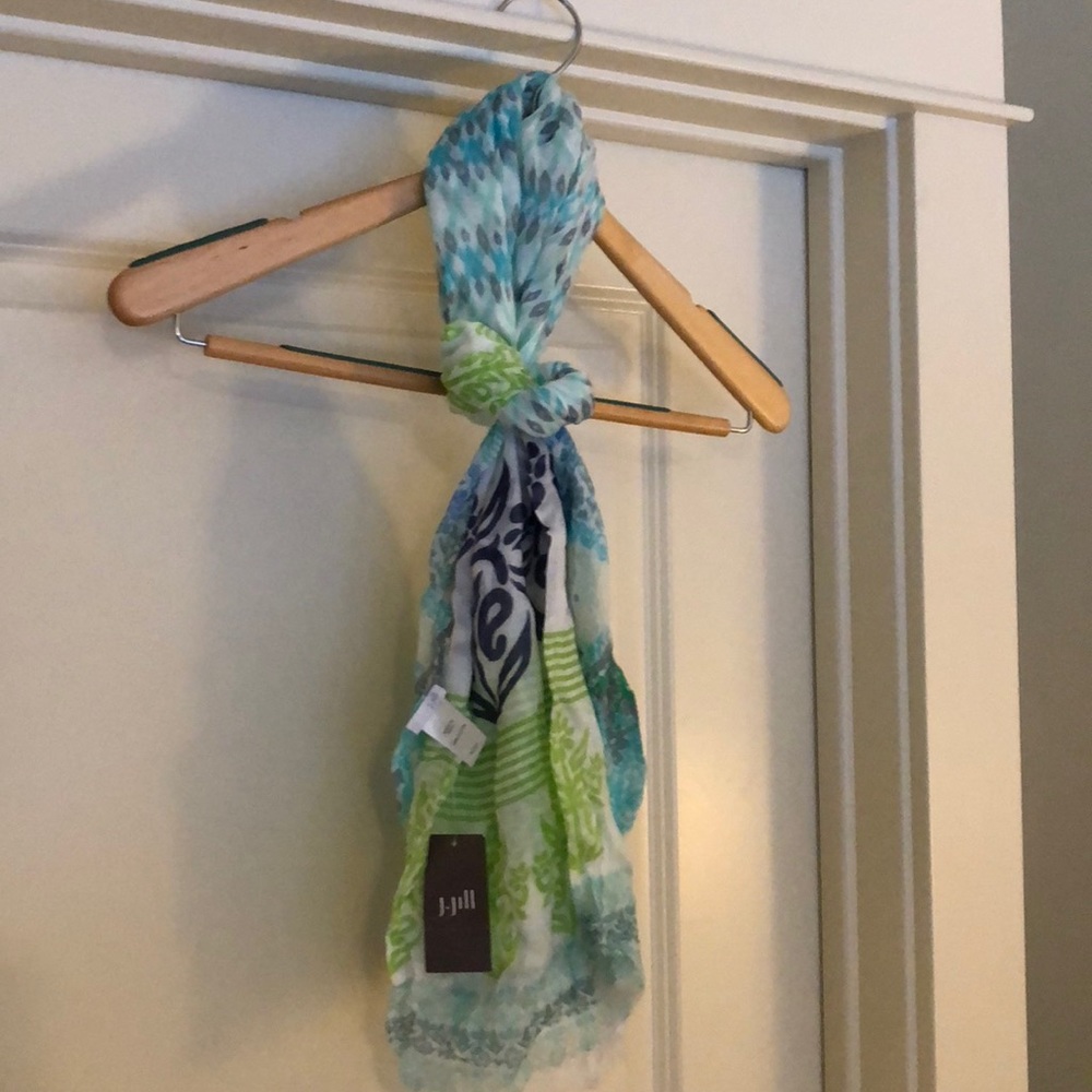 Delicate Blue and Green Scarf